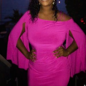 Ralph Lauren Hot Pink Cocktail Dress